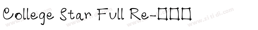 College Star Full Re字体转换